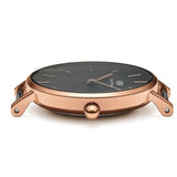 Buy Shop Daniel Wellington Classic Petite Bristol Black Dial Brown Leather Strap Watch For Women - DW00100165 USA Online