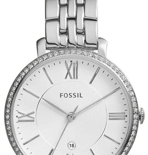 Buy Shop Fossil Jacqueline White Dial Silver Steel Strap Watch for Women - ES3631 USA Online