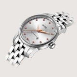 Mido Baroncelli III Automatic Silver Dial Silver Steel Strap Watch For Women - M7600.4.21.1