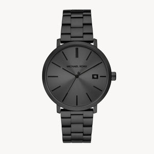 Buy Shop Michael Kors Blake Three-Hand Black Dial Black Steel Strap Watch for Men - MK9135 USA Online