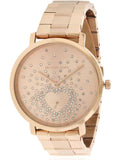 Buy Shop Michael Kors Jaryn Rose Gold Dial Rose Gold Steel Strap Watch for Women - MK3621 USA Online