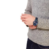 Buy Shop Fossil Machine Blue Dial Blue Steel Strap Watch for Men - FS5231 USA Online