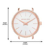 Buy Shop Michael Kors Pyper Quartz Mother of Pearl White Dial Rose Gold Mesh Strap Watch For Women - MK4588 USA Online