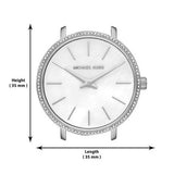 Buy Shop Michael Kors Pyper Quartz Mother of Pearl White Dial Silver Mesh Strap Watch For Women - MK4618 USA Online