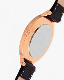 Buy Shop Daniel Wellington Classic Petite York Black Dial Brown Leather Strap Watch For Women - DW00100170 USA Online