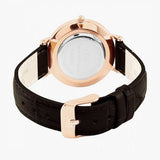 Buy Shop Daniel Wellington Classic Petite York Black Dial Brown Leather Strap Watch For Women - DW00100226 USA Online