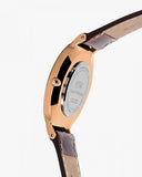 Buy Shop Daniel Wellington Classic Bristol White Dial Brown Leather Strap Watch For Women - DW00100039 USA Online