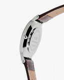 Buy Shop Daniel Wellington Classic Bristol White Dial Brown Leather Strap Watch For Women - DW00100056 USA Online