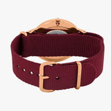 Buy Shop Daniel Wellington Classic Roselyn Black Dial Maroon Nylon Strap Watch For Women - DW00100269 USA Online