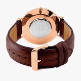 Buy Shop Daniel Wellington Classic St Mawes Black Dial Brown Leather Strap Watch For Men - DW00100124 USA Online