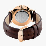 Buy Shop Daniel Wellington Bristol Black Dial Brown Leather Strap Watch For Men - DW00100125 USA Online