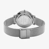 Buy Shop Daniel Wellington Petite Sterling Black Dial Silver Mesh Bracelet Watch For Women - DW00100304 USA Online