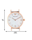 Buy Shop Emporio Armani Gianni Mother of Pearl Dial Two Tone Steel Strap Watch For Women - AR1764 USA Online