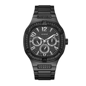 Buy Shop Guess Duke Glitz Crystals Black Dial Black Steel Strap Watch For Men - GW0576G3 USA Online