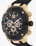 Buy Shop Guess Navigator Chronograph Black Dial Black Rubber Strap Watch for Men - GW0264G3 USA Online