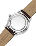 Buy Shop Fossil Neutra Minimalist Moonphase Silver Dial Brown Leather Strap Watch for Men - FS5905 USA Online