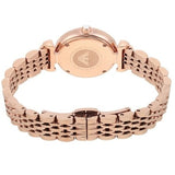 Buy Shop Emporio Armani Gianni T-Bar Mother of Pearl Dial Rose Gold Steel Strap Watch For Women - AR11316 USA Online