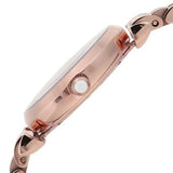 Buy Shop Emporio Armani Gianni T-Bar Mother of Pearl Dial Rose Gold Steel Strap Watch For Women - AR11316 USA Online
