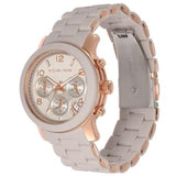 Buy Shop Michael Kors Runway Chronograph Grey Dial Grey Silicone Strap Watch For Women - MK7386 USA Online