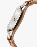 Buy Shop Fossil Georgia Bone Grey Dial Beige Leather Strap Watch for Women - ES2830 USA Online
