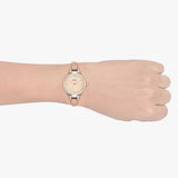 Buy Shop Fossil Georgia Bone Grey Dial Beige Leather Strap Watch for Women - ES2830 USA Online
