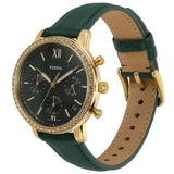 Buy Shop Fossil Neutra Chronograph Green Dial Green Leather Strap Watch for Women - ES5239 USA Online