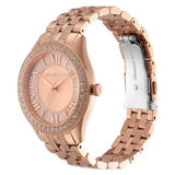 Buy Shop Michael Kors Harlowe Rose Gold Dial Rose Gold Steel Strap Watch For Women - MK4710 USA Online