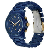 Buy Shop Michael Kors Runway Analog Blue Dial Blue Steel Strap Watch for Women - MK7332 USA Online