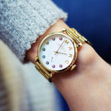 Buy Shop Marc Jacobs Baker White Dial Gold Steel Strap Watch for Women - MBM3440 USA Online