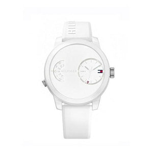 Buy Shop Tommy Hilfiger Denim White Dial White Rubber Strap Watch for Men - 1791558 USA Online