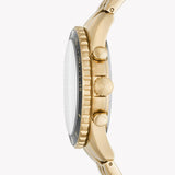 Buy Shop Fossil FB-01 Chronograph Black Dial Gold Steel Strap Watch for Men - FS5836 USA Online