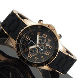 Buy Shop Marc Jacobs Rock Chronograph Black Dial Black Silicone Strap Watch for Women - MBM2553 USA Online