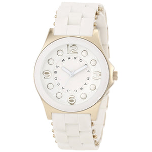 Buy Shop Marc Jacobs Pelly White Dial White Silicone Strap Watch for Women - MBM2526 USA Online