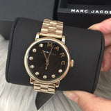 Buy Shop Marc Jacobs Baker Dexter Black Dial Gold Steel Strap Watch for Women - MBM3421 USA Online