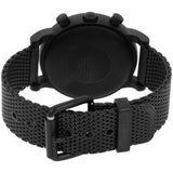 Emporio Armani Sport Chronograph Black Dial Black Mesh Bracelet Watch For Men - AR1968