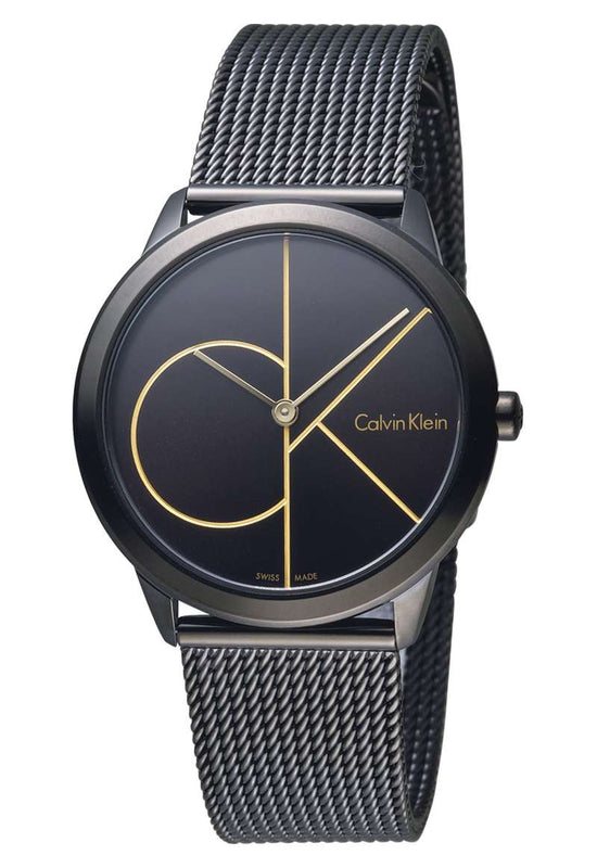 Buy Shop Calvin Klein Minimal Black Dial Black Mesh Bracelet Watch for Women - K3M224X1 USA Online
