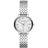 Emporio Armani Mother of Pearl Dial Silver Steel Strap Watch For Women - AR11112