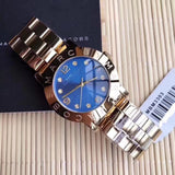Buy Shop Marc Jacobs Amy Blue Dial Gold Steel Strap Watch for Women - MBM3303 USA Online