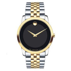 Buy Shop Movado Museum Classic Black Dial Two Tone Steel Strap Watch For Women - 0606605 USA Online