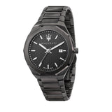 Buy Shop Maserati Stile Quartz Black Dial Black Steel Strap Watch For Men - R8853142001 USA Online