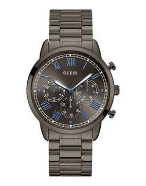 Buy Shop Guess Hendrix Chronograph Gunmetal Dial Gunmetal Steel Strap Watch for Men - W1309G3 USA Online