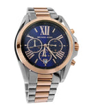 Buy Shop Michael Kors Bradshaw Blue Dial Two Tone Steel Strap Watch for Women - MK5606 USA Online