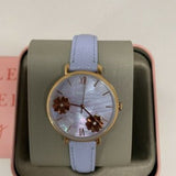 Buy Shop Fossil Jacqueline Purple Dial Purple Leather Strap Watch for Women - ES4814 USA Online