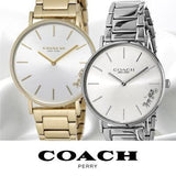 Buy Shop Coach Perry White Dial Gold Steel Strap Watch for Women - 14503345 USA Online