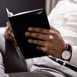 Buy Shop Daniel Wellington Classic Sheffield White Dial Black Leather Strap Watch For Women - DW00100053 USA Online