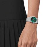 Buy Shop Tissot PRX Quartz Green Dial Steel Silver Steel Strap Watch for Men - T137.410.11.081.00 USA Online