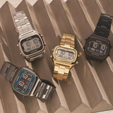 Buy Shop Fossil Retro Digital Silver Dial Silver Steel Strap Watch for Men - FS5844 USA Online