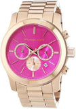Buy Shop Michael Kors Runway Pink Dial Rose Gold Steel Strap Watch for Women - MK5931 USA Online