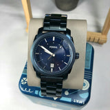 Buy Shop Fossil Machine Blue Dial Blue Steel Strap Watch for Men - FS5231 USA Online