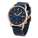 Buy Shop Fossil The Commuter Blue Dial Blue Leather Strap Watch for Men - FS5404 USA Online